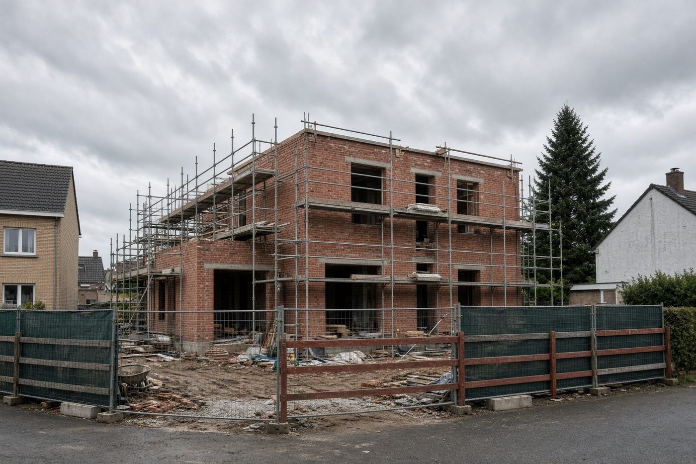 Bâtiment en cours de construction